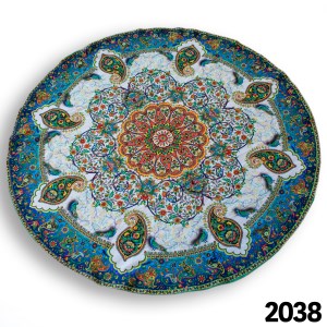 پرینت( 150*150)گرد افشار سفید دور ابی