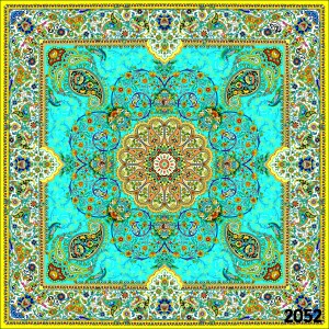 پرینت(100*100)افشار سبز ابی