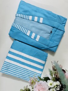 حوله تن پوش نخی یزدی L ابی