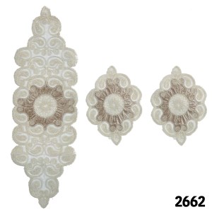 3تیکه حریر طرح شبنم نسکافه ای